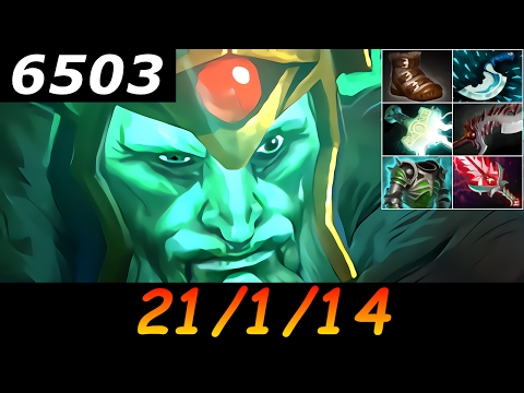 Dota 2 Wraith King 6503 MMR 21/1/14 (Kills/Deaths/Assists) Ranked Full Gameplay