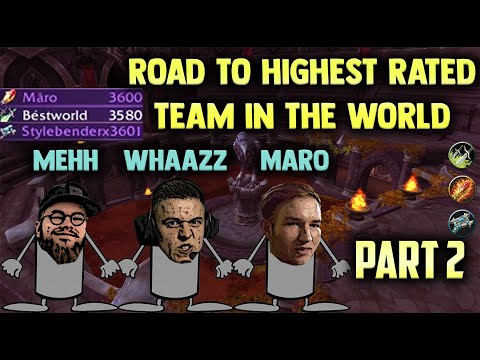3655 RATING, HIGHEST RATED TEAM EVER IN WOW HISTORY (part 2/3)! 3v3 RMP with Raiku and Mehh.