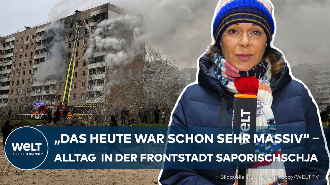 UKRAINE-KRIEG: „Angriffe morgens und abends“ – Alltag in der Frontstadt Saporischschja