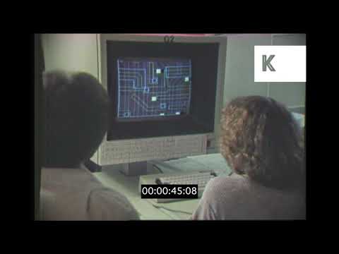 1970s USA, People Working on Desktop Computer