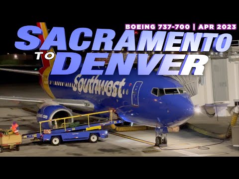 Flying Sacramento to Denver | Southwest Airlines | Boeing 737 700 | Full Flight Trip Report DEN SAC
