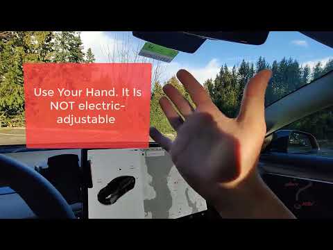 2021 Tesla Model 3 - How to Adjust The Rear View Mirror