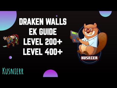 Draken Walls | 2.8 kk/h raw | 2-in-1 guide for Knights level 200+ and 400+ | Tibia Hunting Guide