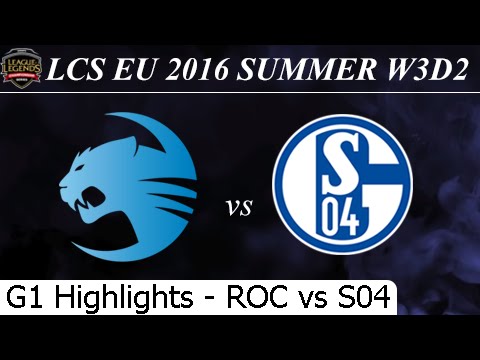 ROC vs S04 Game 1 Highlights - LCS EU Summer 2016 W3D2M7 Roccat vs Schalke 04