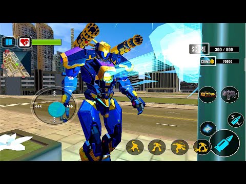 Snow Leopard Robot Transform Muscle Car Robot Game | android gameplay