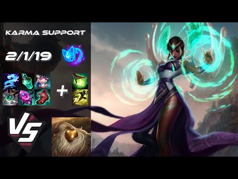 SUPPORT Karma vs Bard - NA Challenger Patch 25.S2.4