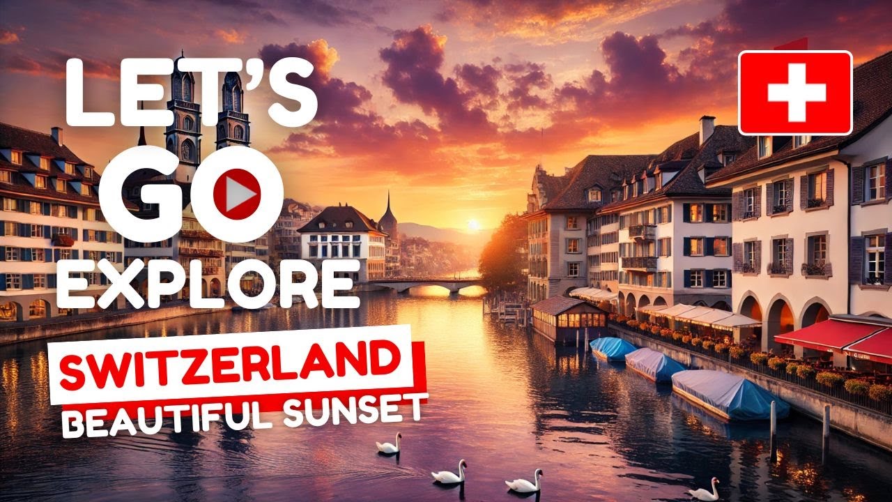 Switzerland Zurich 🇨🇭 The Ultimate Sunset of Switzerland