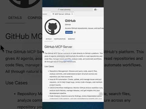 Installing the GitHub MCP Server in VS Code