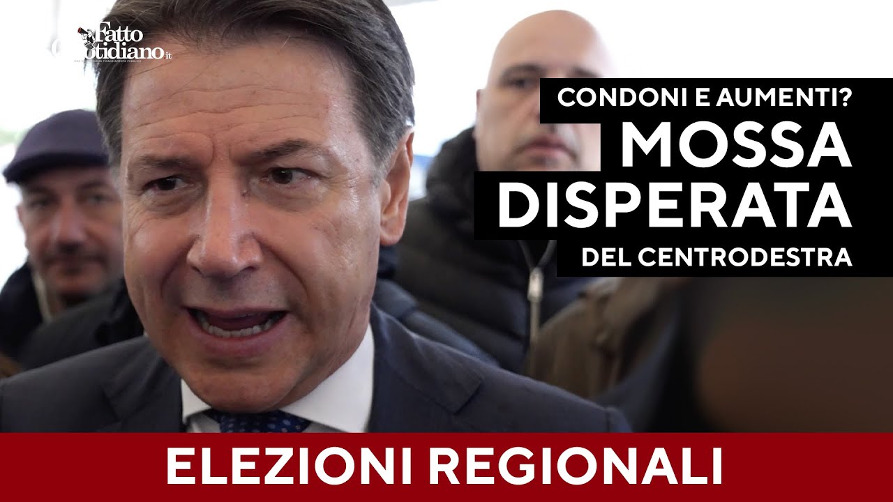 Conte: "Condoni e mance? Mossa disperata, non credo nel recupero del centrodestra"