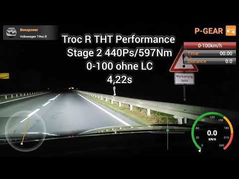 VW T-Roc R THT Performance Stage 2 440Ps/597Nm 0-100 without LC