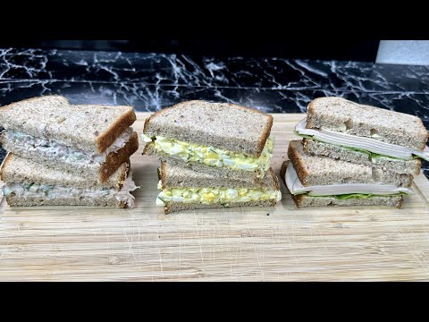 Des idées de sandwichs froids express au pain de mie 🥪 Parfait pour la route ou pique-niques !