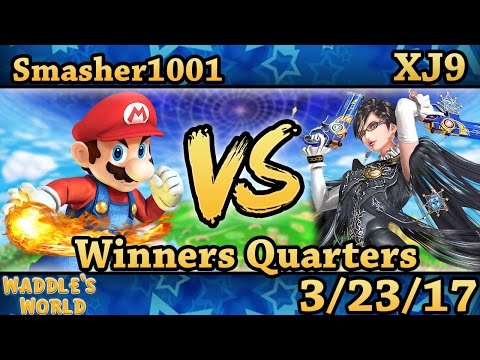 Waddle's World - Smasher1001 (Mario) Vs. XJ9 (Bayonetta) Smash Wii U Winners Quarters