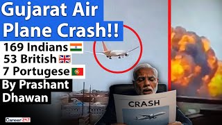 GUJARAT AIR PLANE CRASH SHOCKS INDIA | Plane Crashed into Doctor's Hostel