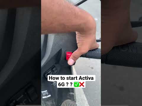 How to start Activa 6G #shorts
