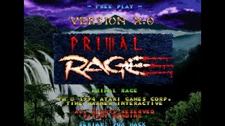 Primal Rage Version X.0 Vertigo Arcade Playthrough 1CC