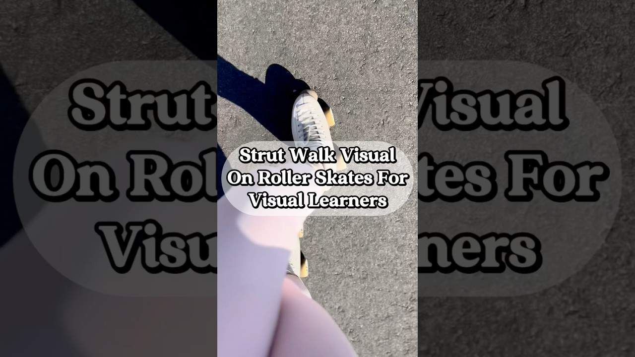 Visual For The Backwards Strut Walk On Roller Skates For Visual Learners: