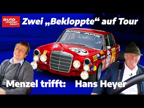 Unterwegs in der roten Sau: Menzel trifft Mercedes-Legende Hans Heyer | auto motor sport