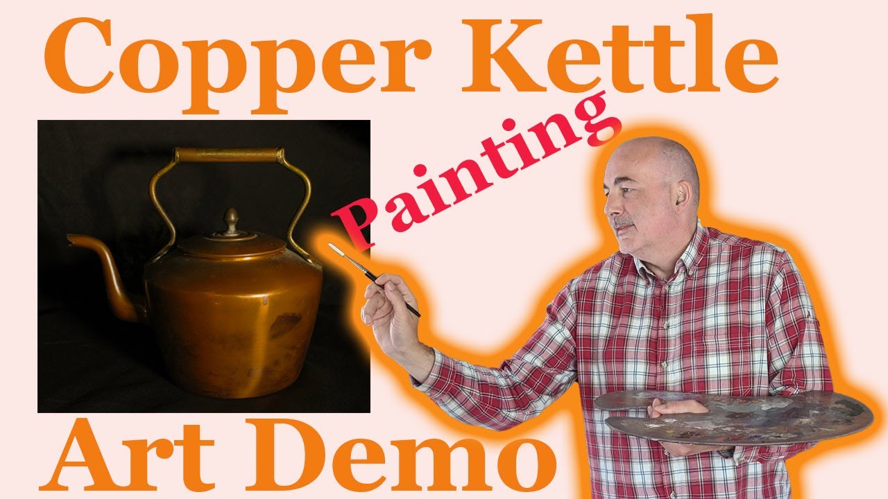 Still life painting tutorial - Garlic Bottle Copper