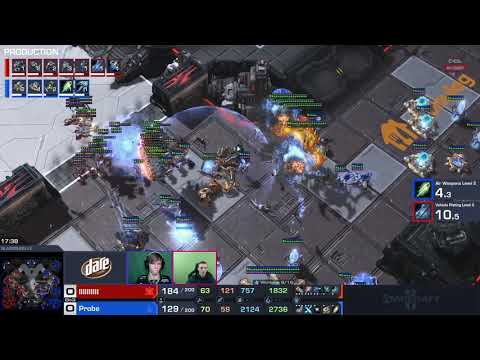 Starcraft 2 Shorts: WILD endgame fight - Probe vs Piglet [ESL ANZ Champs]