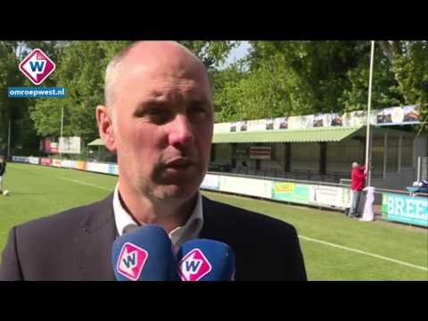 Reactie Scheveningen-trainer John Blok na de winst op ASWH