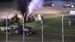 preview picture of video 'Hotrod tractor pull in Osborn MO at US 36 Speedway during Outlaw Truck and Tractor Pull'