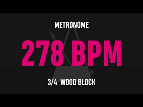 278 BPM 3/4 - Best Metronome (Sound : Wood block)
