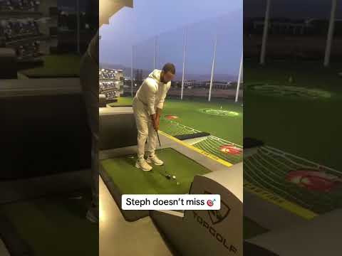 Steph Curry had to show off the golf skills ⛳️ #shorts