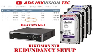 Hikvision NVR Redundancy setup.