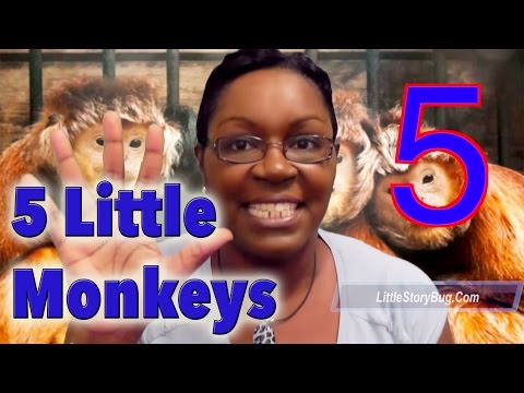 Preschool songs - Five Little Monkeys - LittleStoryBug
