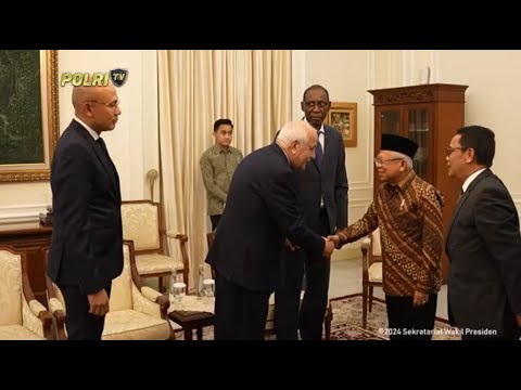 WAPRES TERIMA KUNJUNGAN KEHORMATAN BIRO KOMITE PALESTINA PBB