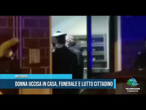 ORTA NOVA Donna uccisa in casa funerale e lutto cittadino TG Teleregione 03 02 2021