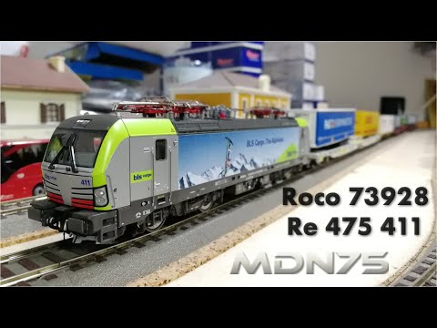 Fermodellismo: Siemens Vectron Re 475 411 BLS Cargo, @RocoModellbahnen  73928 DCC sound. H0