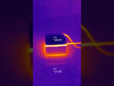 The Peltier Effect (thermoelectric cooling) in infrared! #physics #engineering#physicsfun