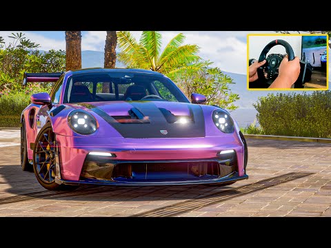 Forza Horizon 5: Porsche GT3 RS Gameplay (Nitho Drive Pro One Wheel)