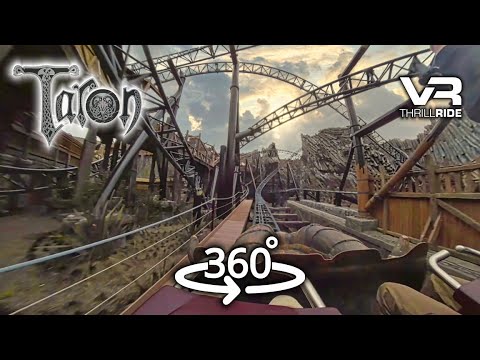 WOW! TARON 360° Phantasialand extreme VR Roller Coaster on-ride front row POV #rollercoaster
