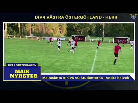 Malmslätts AIK - AC Studenterna - Highlights andra halvlek (div4 västra herr)
