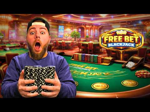 My Craziest FREE BET BLACKJACK Session Yet (Live Session)