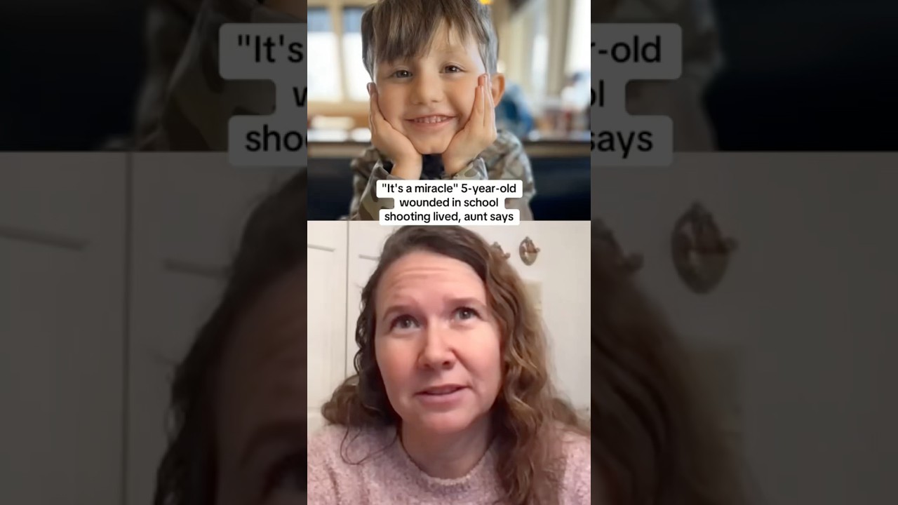 Aunt on her 5-year-old nephew wounded in California school shooting #shorts