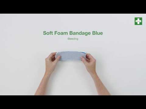 Cederroth Soft Foam Bandage Blue - English