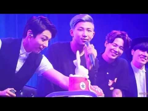 150911 BTS IN JAKARTA INDONESIA FANMEETING FANCAM - RAP MONSTER BIRTHDAY