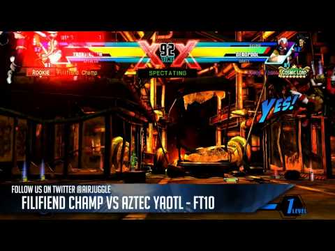 Filifiend Champ VS. Aztec Yaotl - UMVC3 - FT10 - @airjuggle