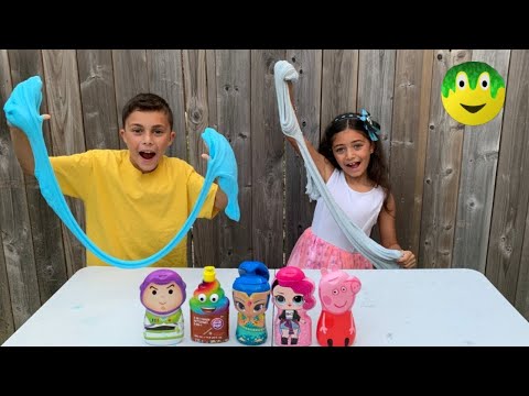 नया रंगीन कीचड़ बनाना | Slime |Heidi & Zidane Hindi fairy tales