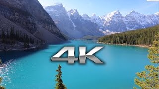 Endless Looping 4K Scene: Moraine Lake, Banff Alberta + Nature Sounds Screensaver