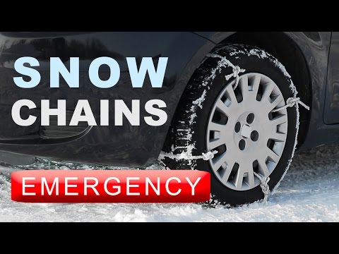 Rope Snow Chains - Emergency Hack