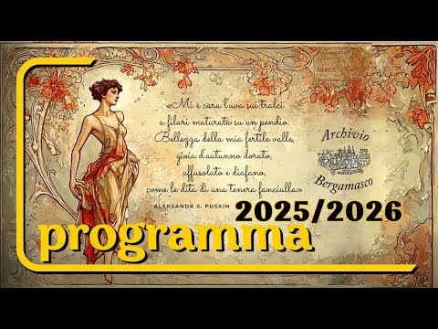 Archivio Bergamasco – Attività 2025/2026 | Seminari, convegni, quaderni, strenna e borse di studio