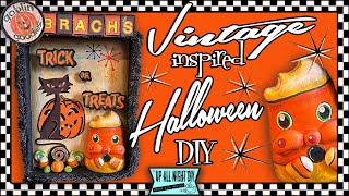 VINTAGE STYLE HALLOWEEN DIY - Candy Corn Fake Bake - Kinda Corny