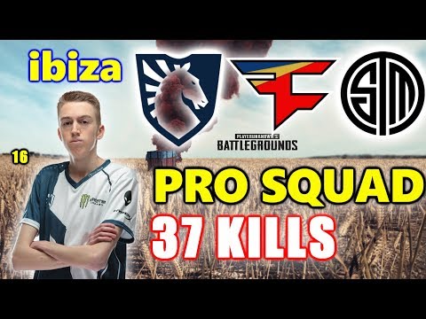 PUBG - Team Liquid ibiza, Faze FuzzFace, Ubah & TSM Gustav - 37 KILLS - PRO SQUAD