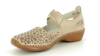 Rieker 413G7-60 Beige Mary Jane Shoes