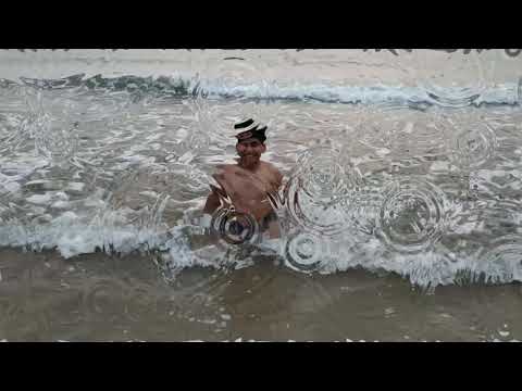 Manas enjoying on beach  karwar Rabindranath tagore beach