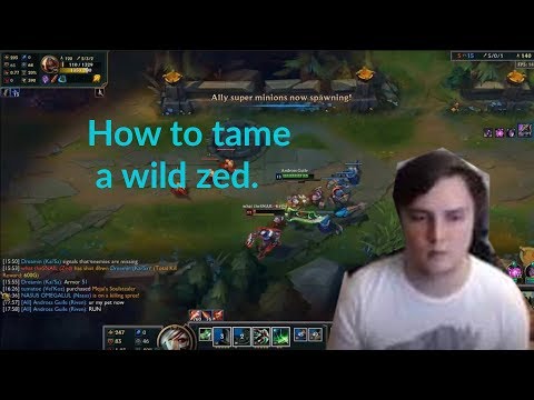 How to tame a wild zed.